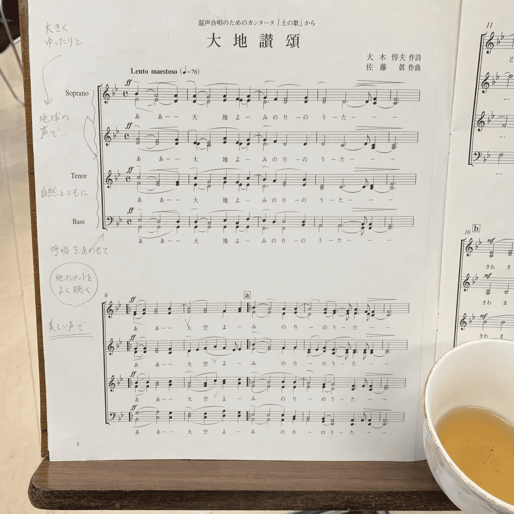 楽譜の書き込み